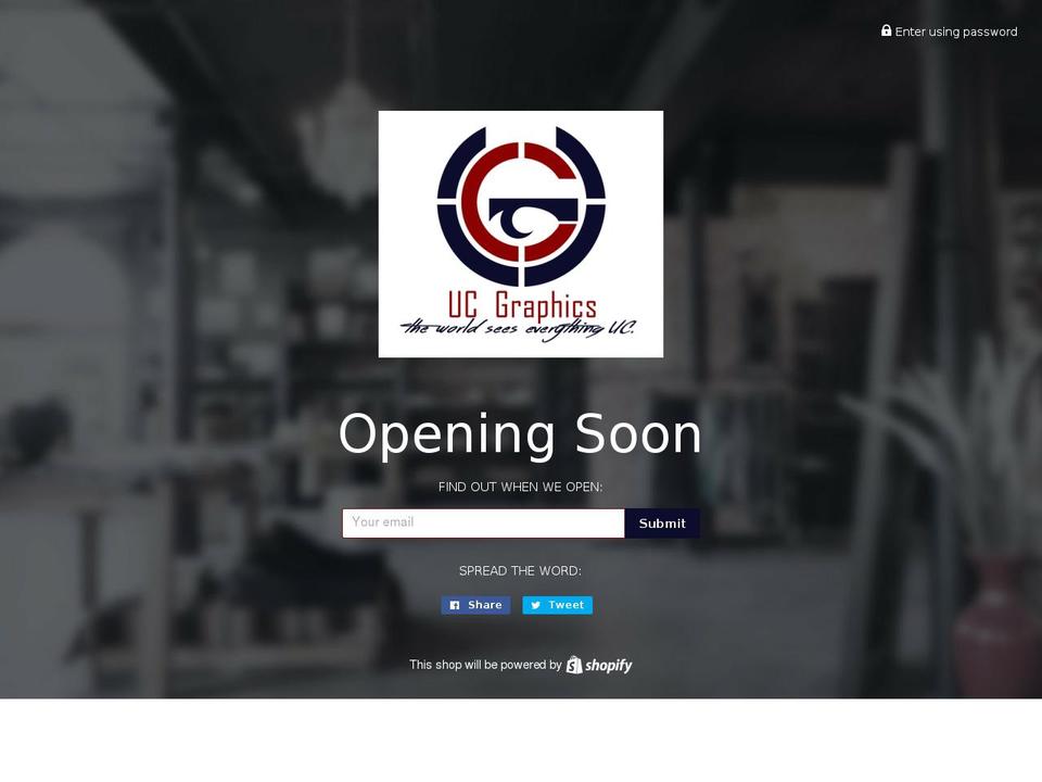 ucgstore.com shopify website screenshot