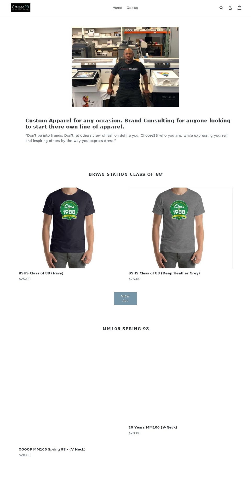 uchoose2b.com — Shopify storefront screenshot