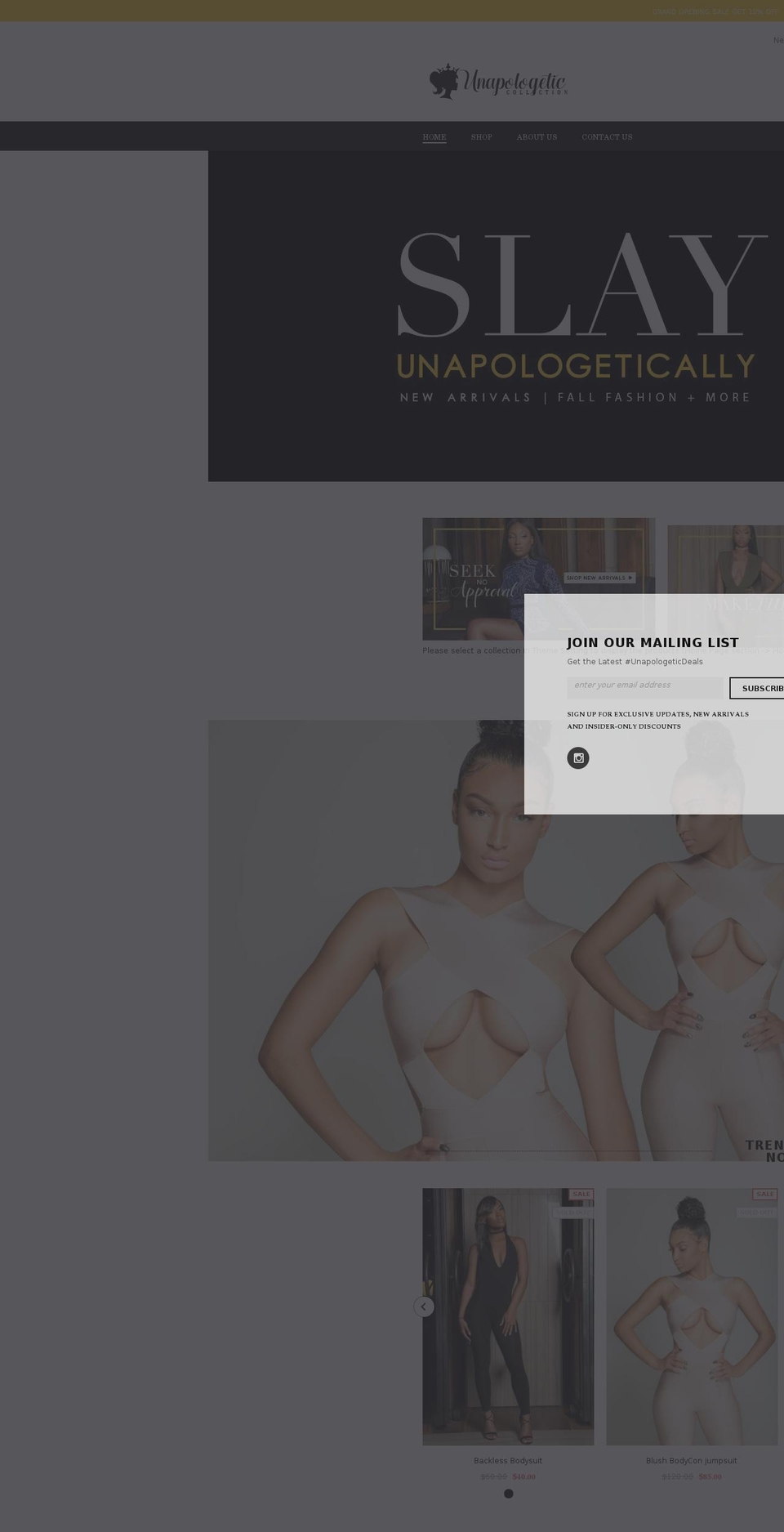 ucollectionllc.com — Shopify storefront screenshot