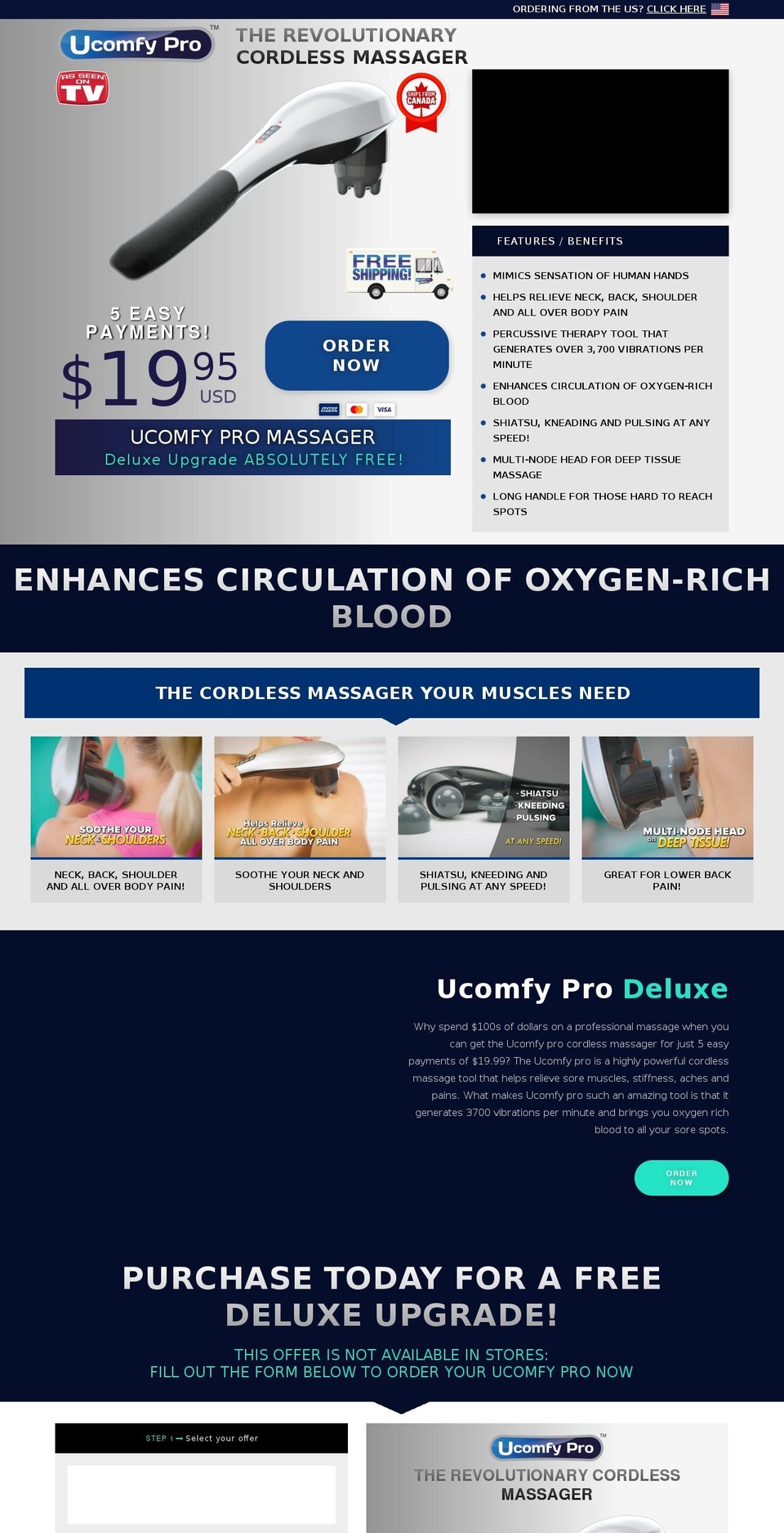 ucomfypro.ca shopify website screenshot