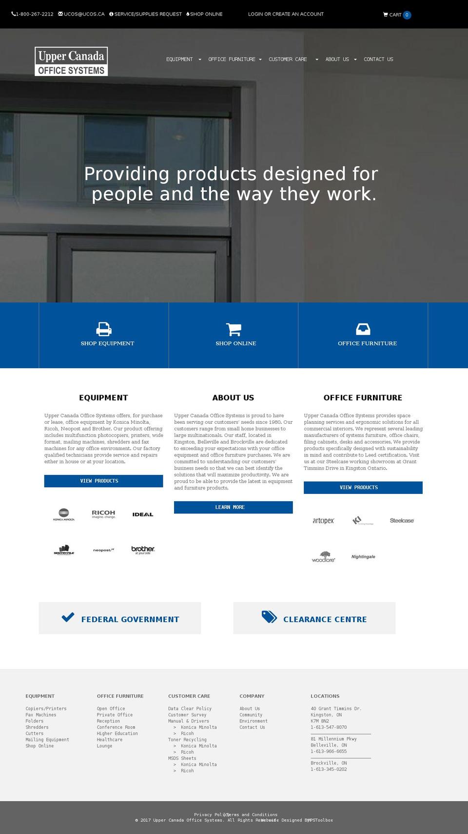 Tangent MTW Shopify theme site example ucos.ca