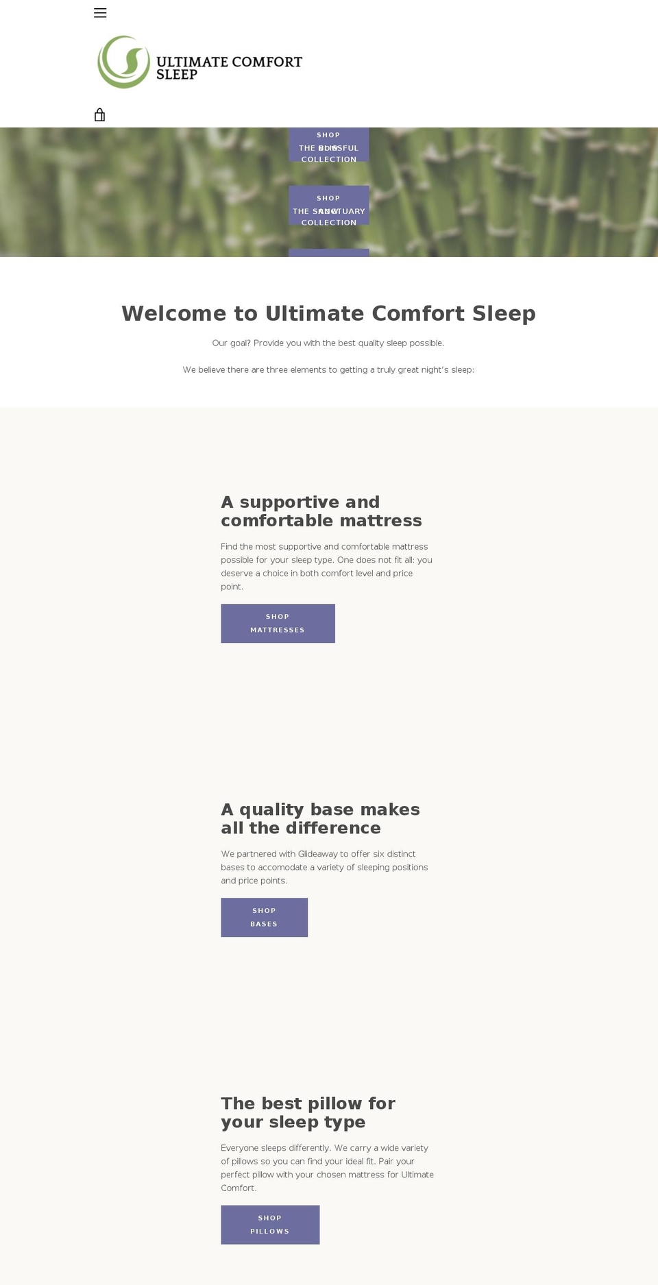 ucsleep.com — Shopify storefront screenshot