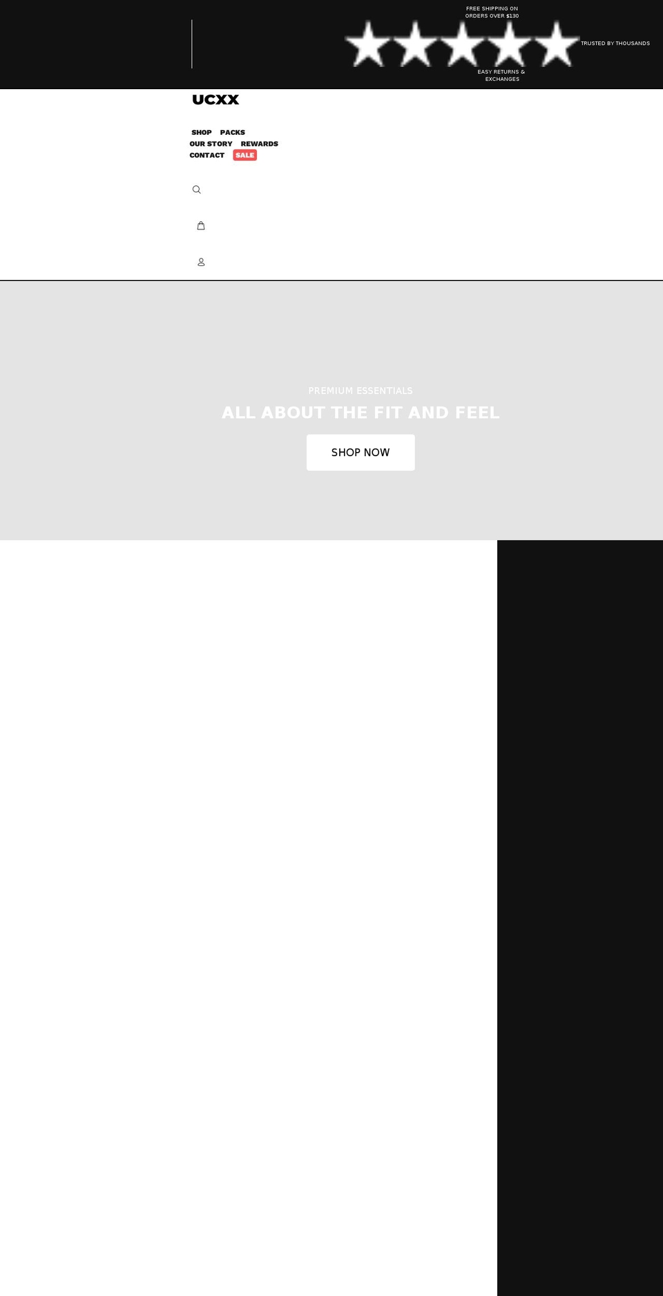 ucxx.ca shopify website screenshot