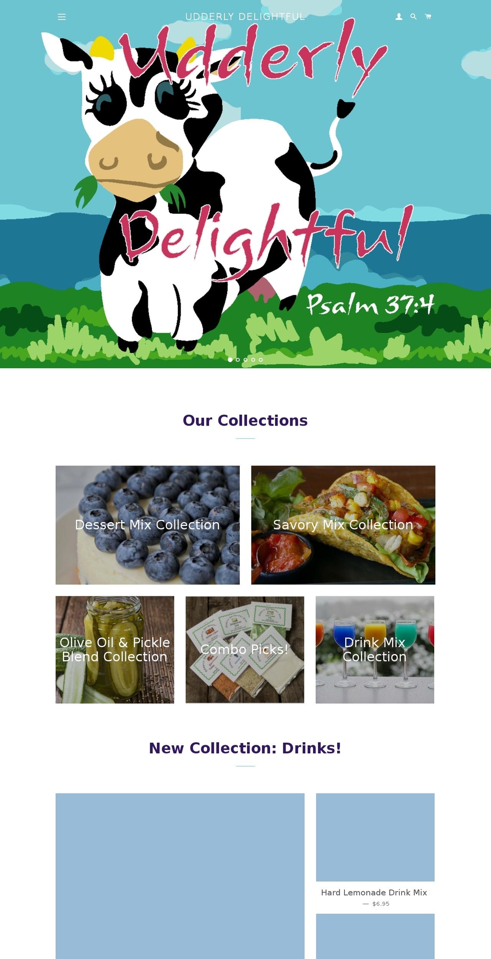 udderlydelightful.net shopify website screenshot