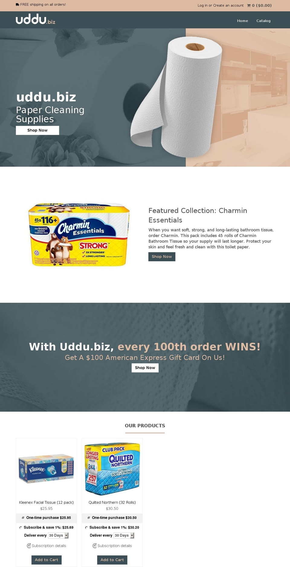 uddu.biz shopify website screenshot