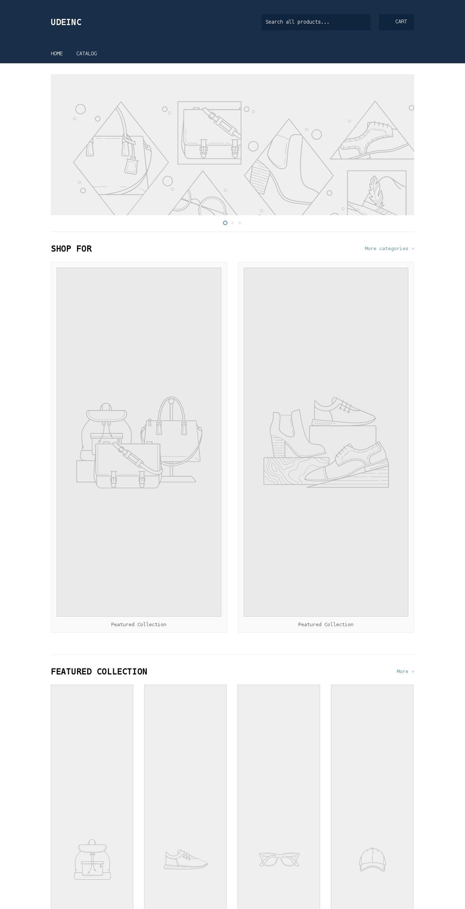 udeinc.com shopify website screenshot