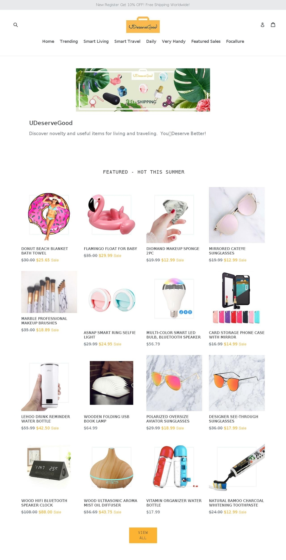 udeservegood.com — Shopify storefront screenshot