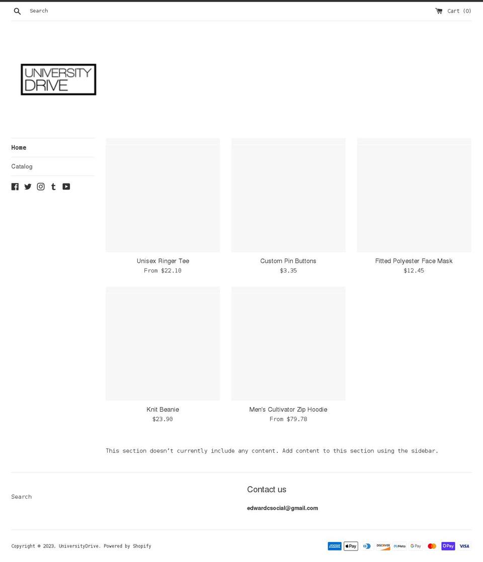 udrive.store shopify website screenshot