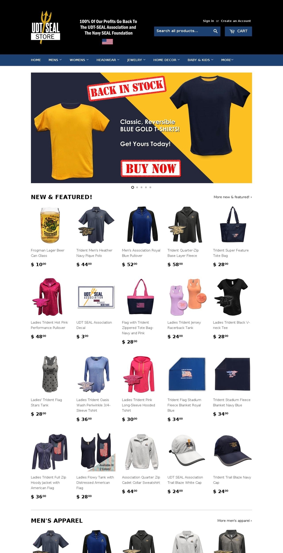 udtsealstore.com shopify website screenshot