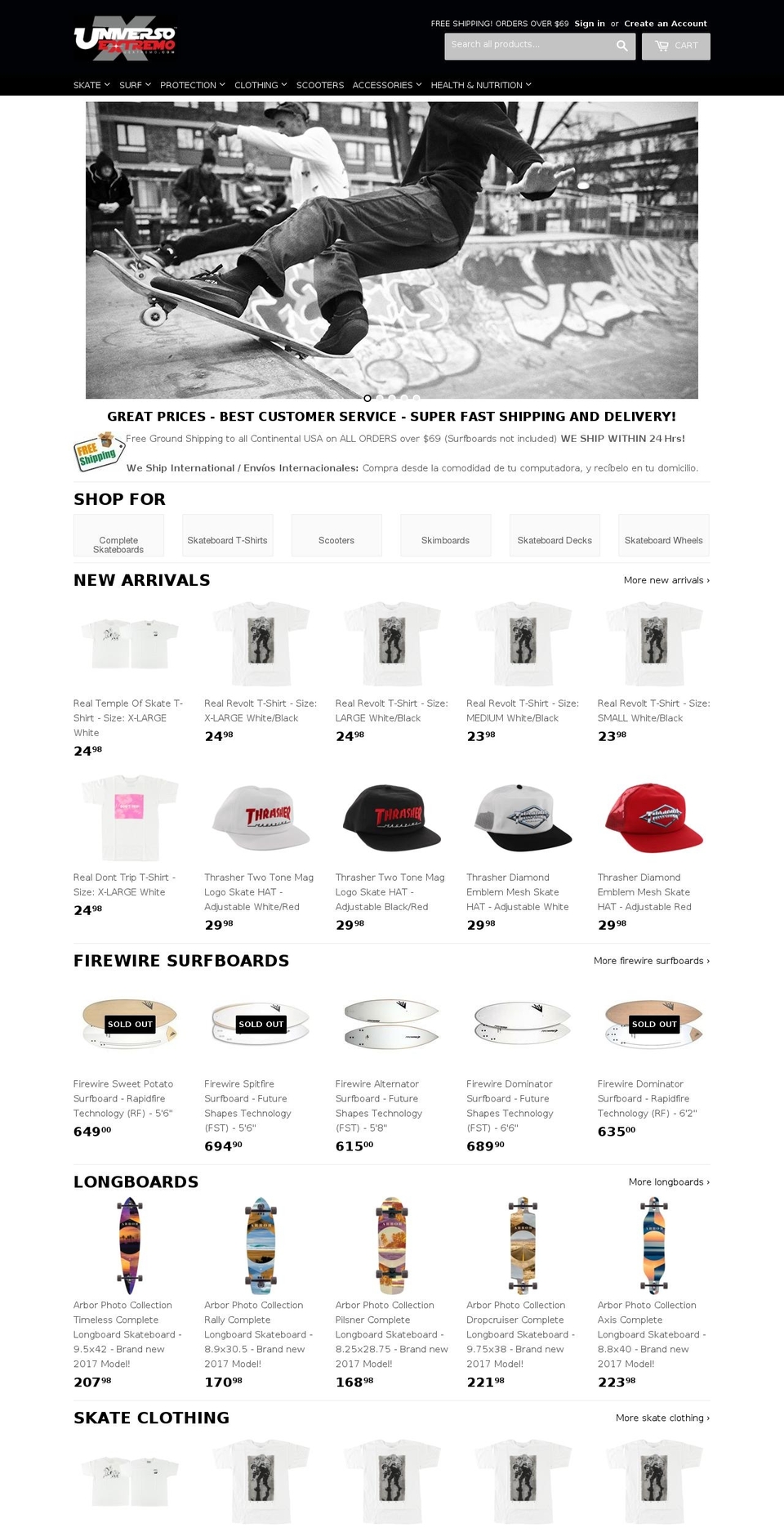uextremo.com shopify website screenshot