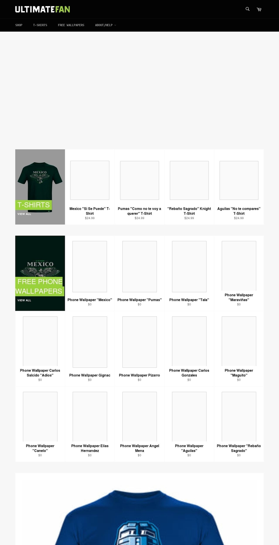 ufanbrand.com shopify website screenshot
