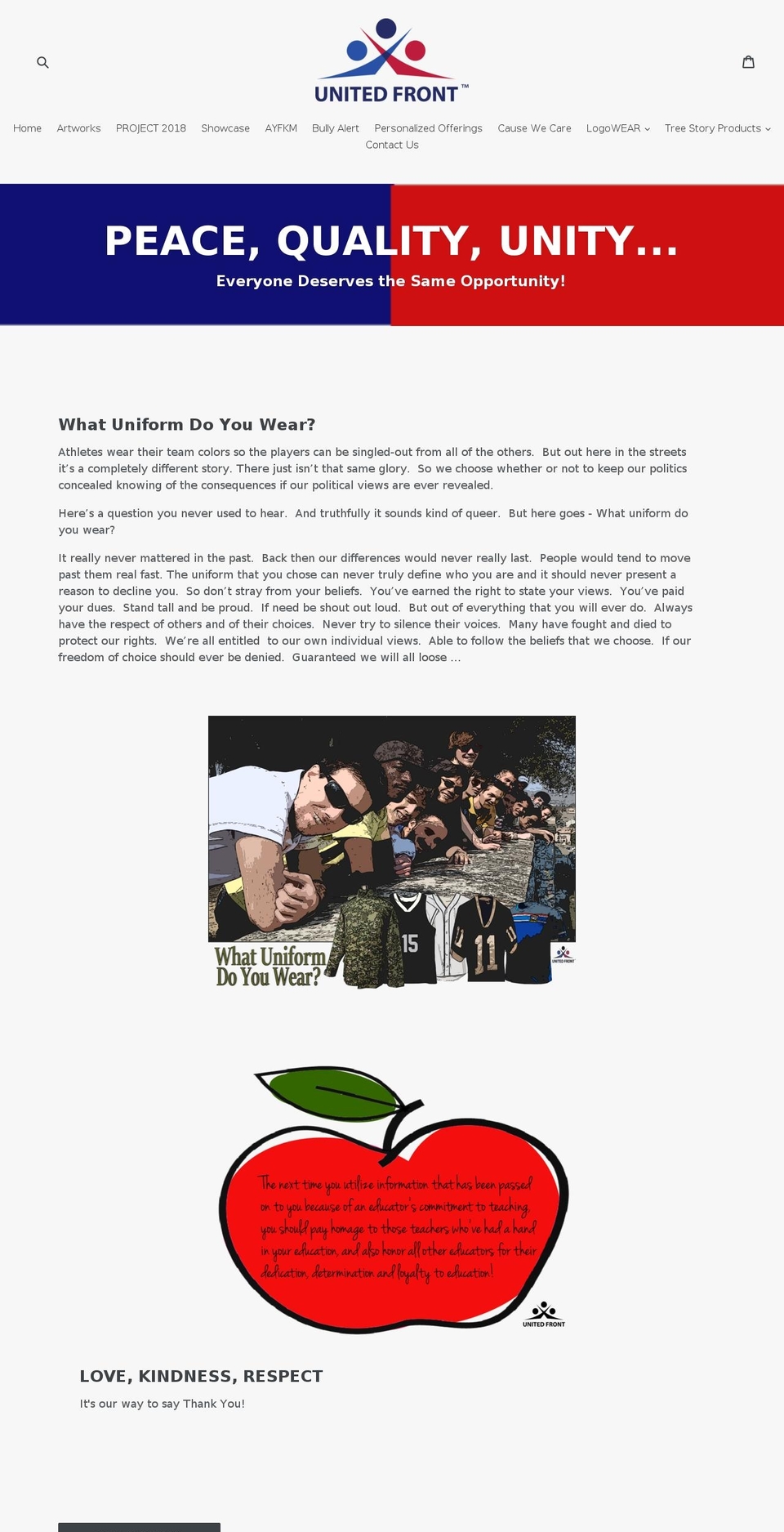 ufowear.com — Shopify storefront screenshot