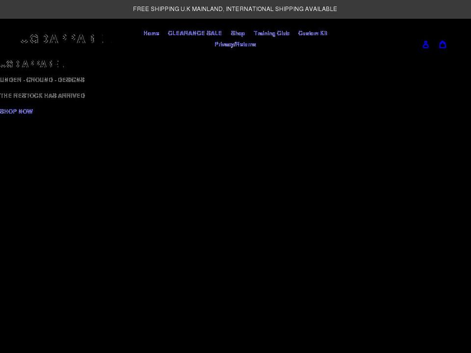 ugdapparel.com shopify website screenshot