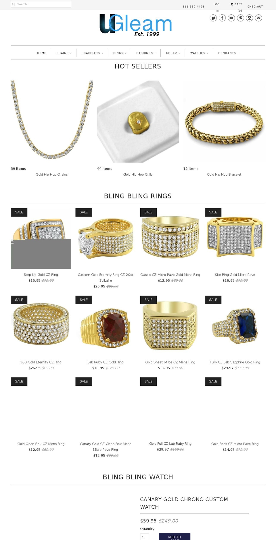 ugleam.com shopify website screenshot