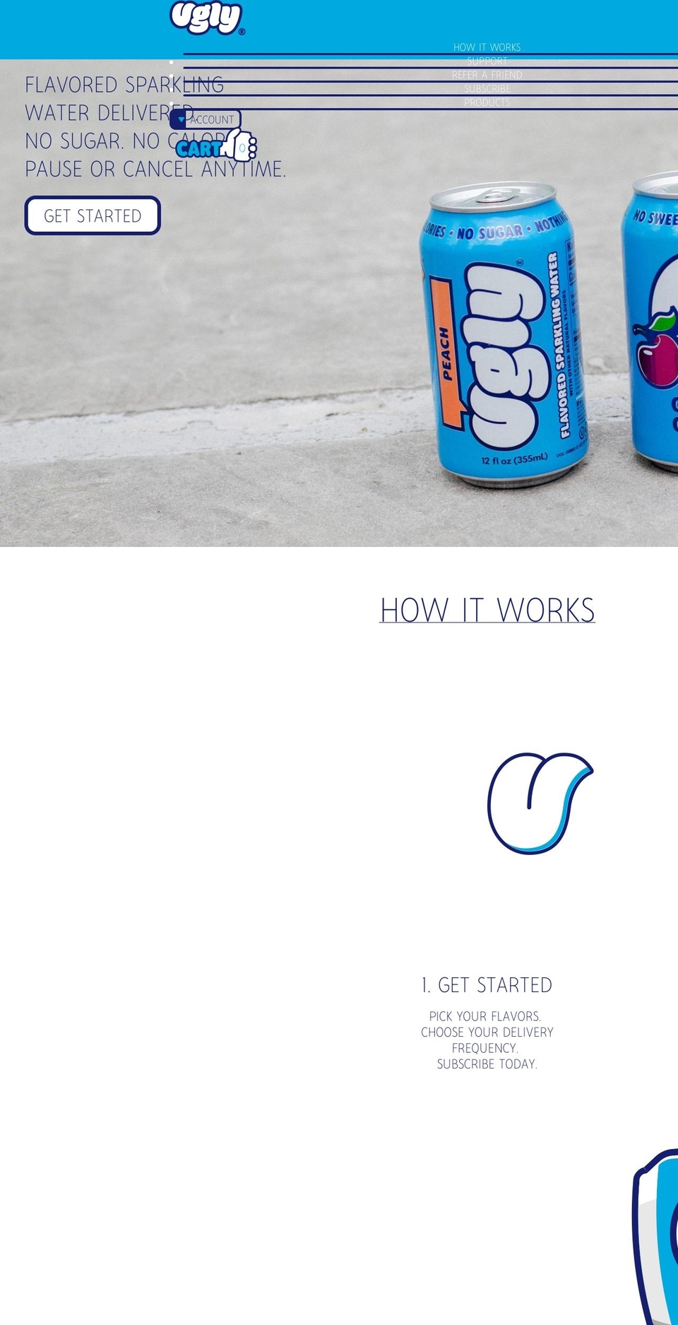 uglydrinks.com shopify website screenshot
