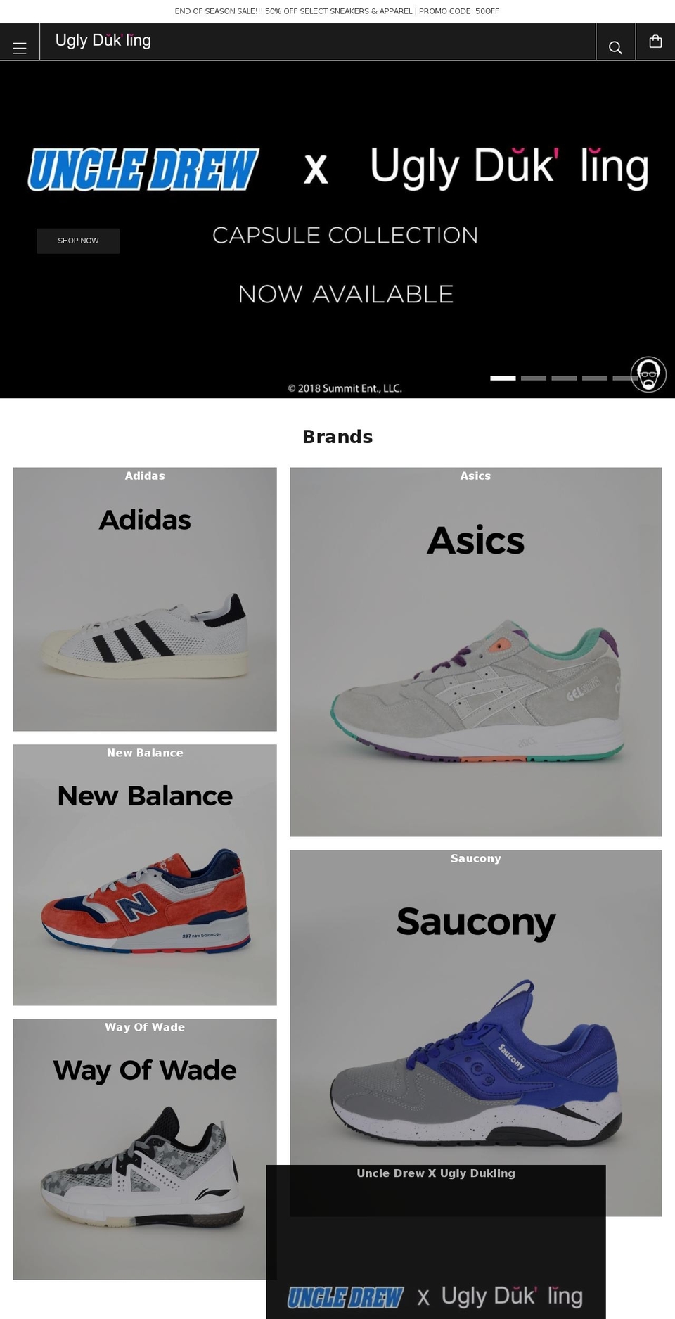 uglydukling.ca shopify website screenshot