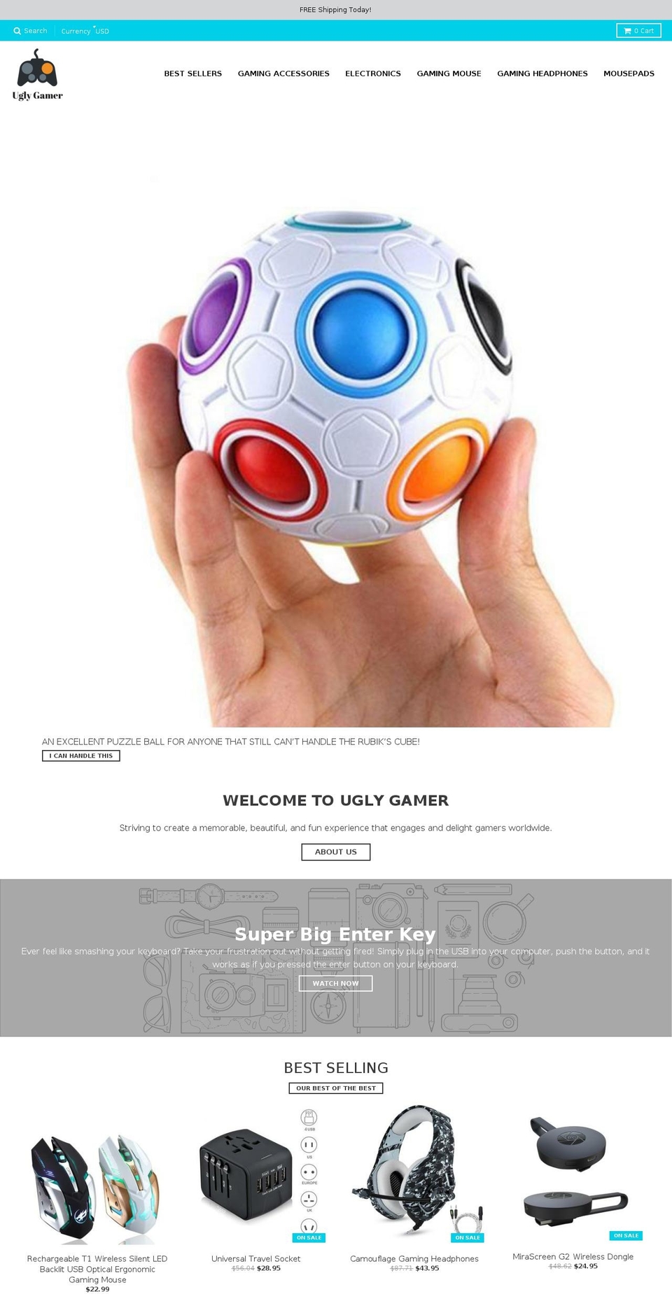 uglygamer.com — Shopify storefront screenshot