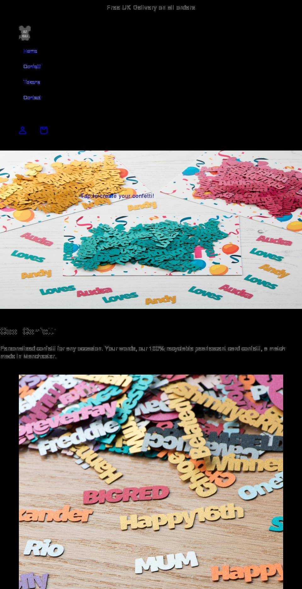 uglykoala.com shopify website screenshot