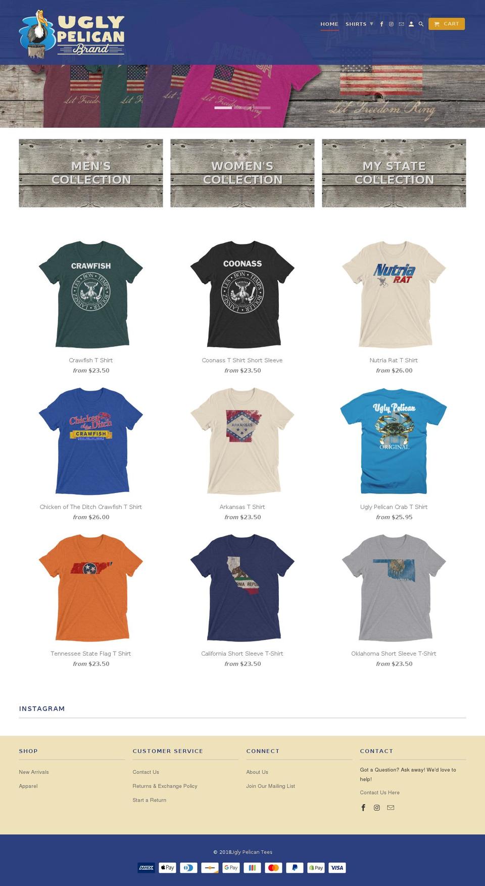 uglypelican.com — Shopify storefront screenshot