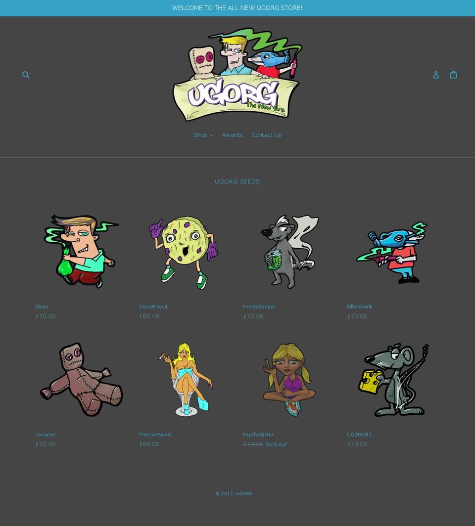 ugorg.com shopify website screenshot