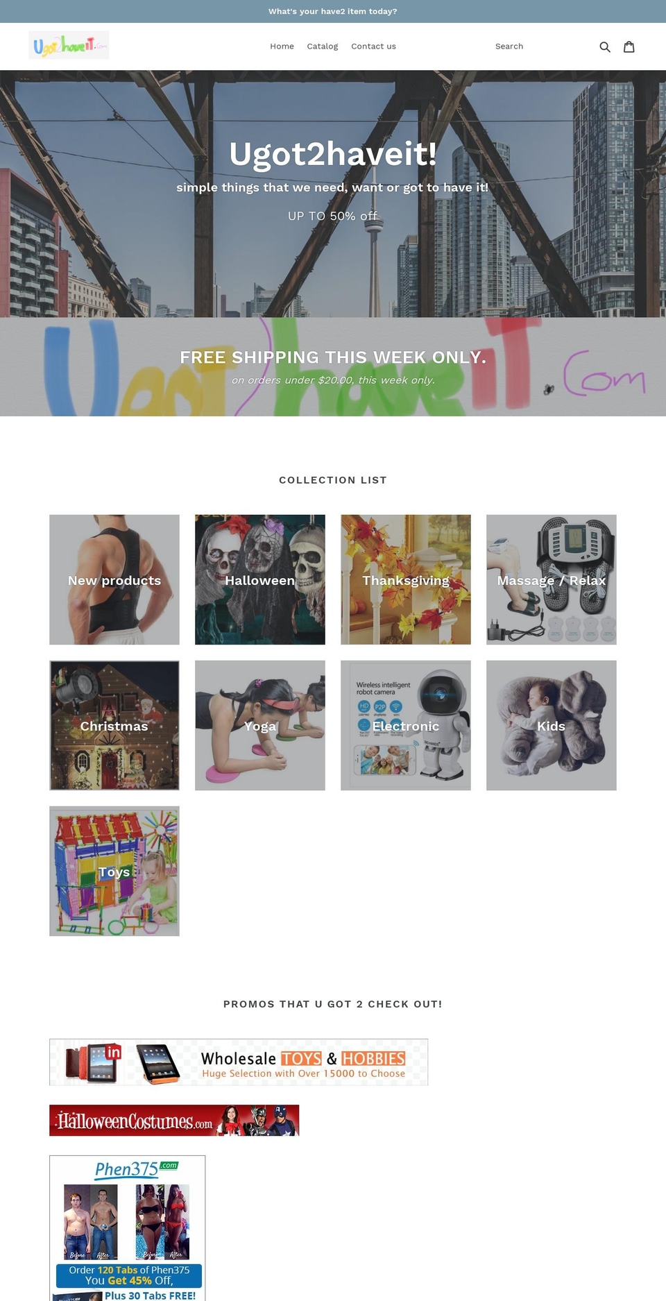 ugot2haveit.com — Shopify storefront screenshot