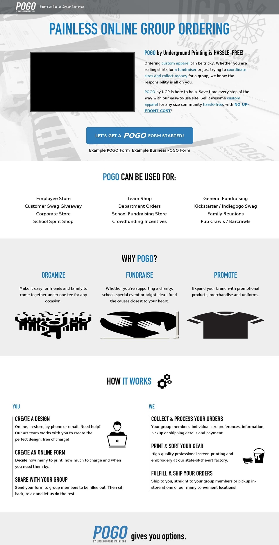 ugpogo.com shopify website screenshot