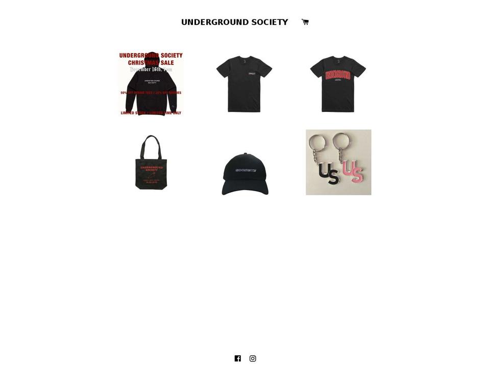 ugsociety.store shopify website screenshot