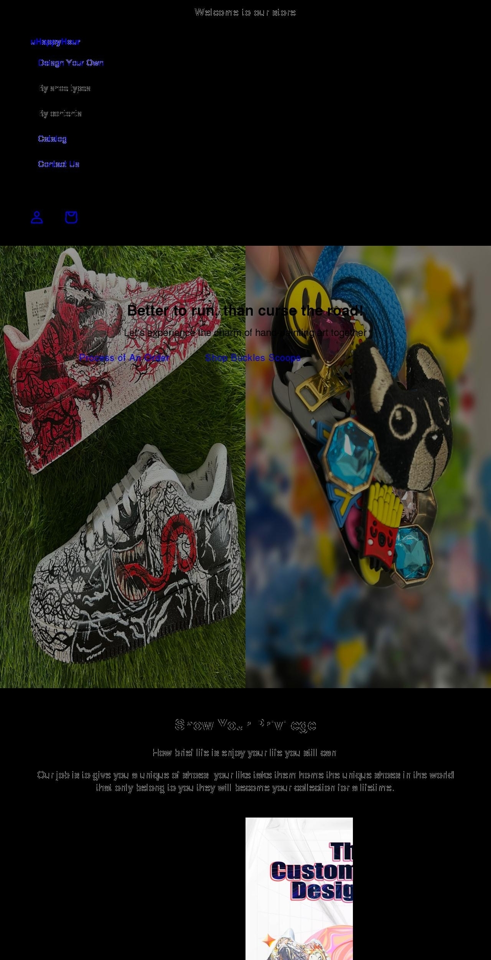 uhappyhour.com shopify website screenshot
