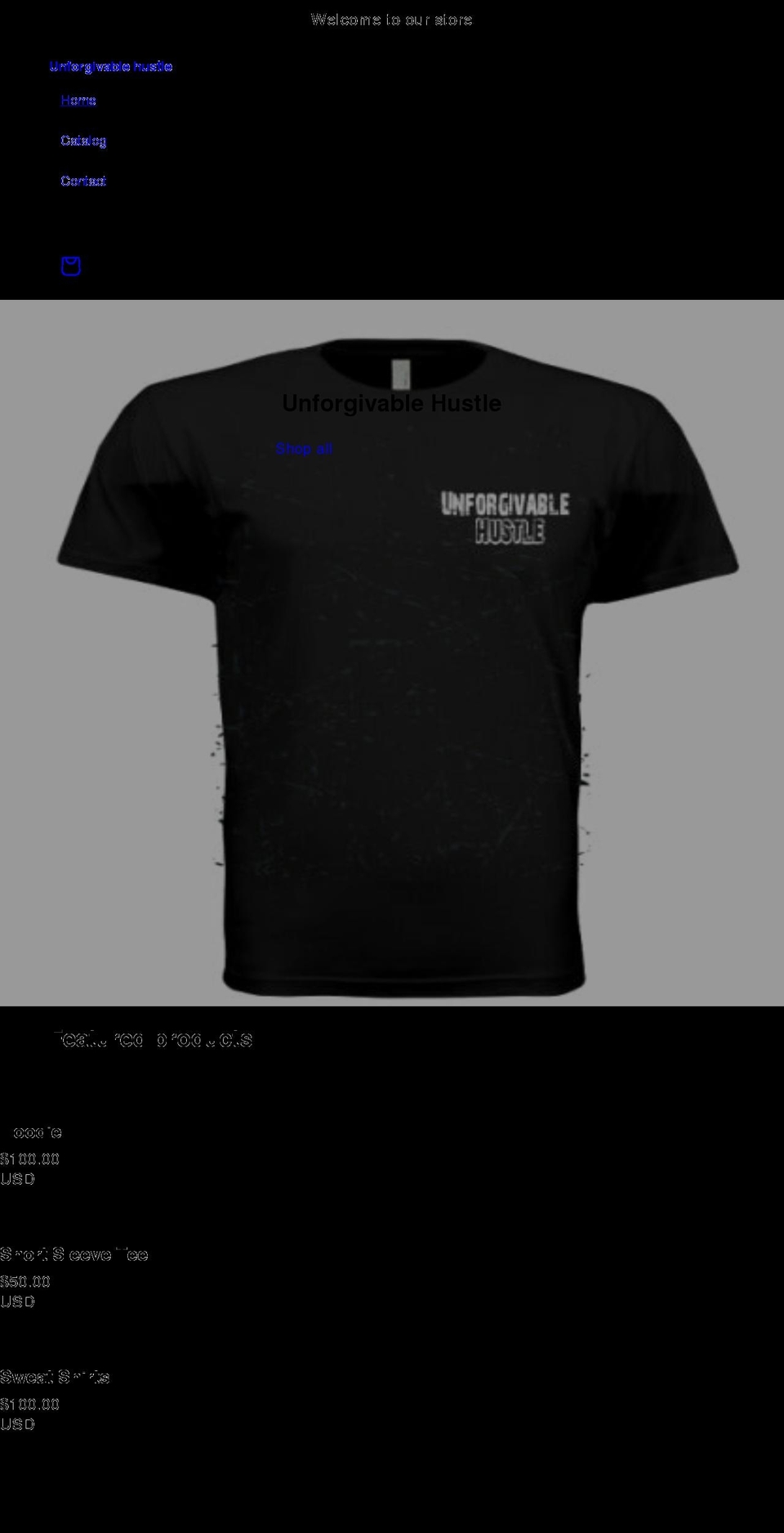 uhustler.com shopify website screenshot
