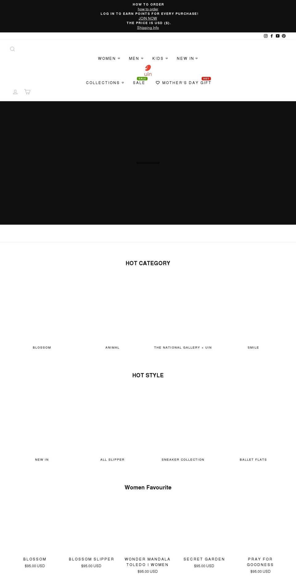 uinfootwear.ae shopify website screenshot