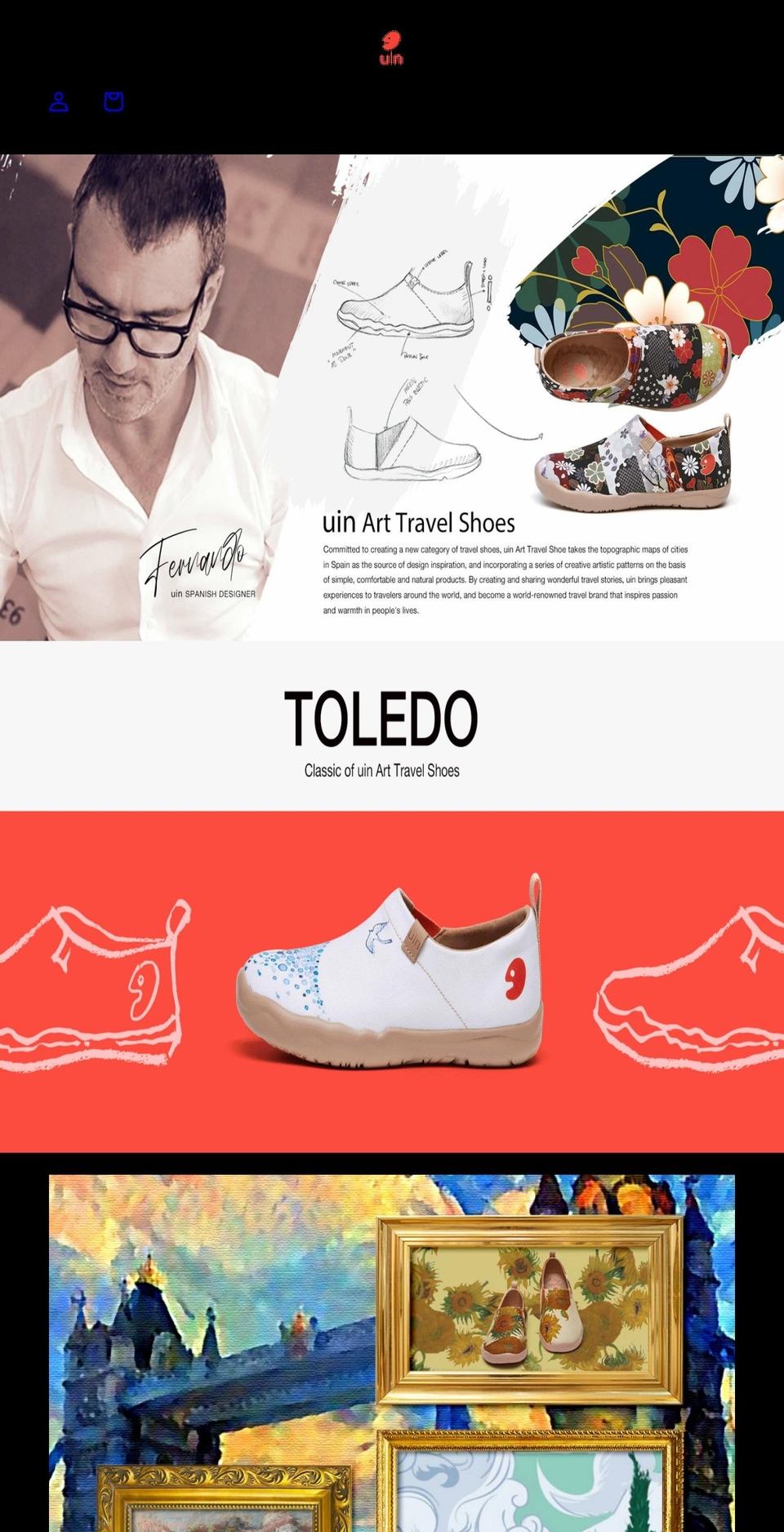 uinshoes.com shopify website screenshot