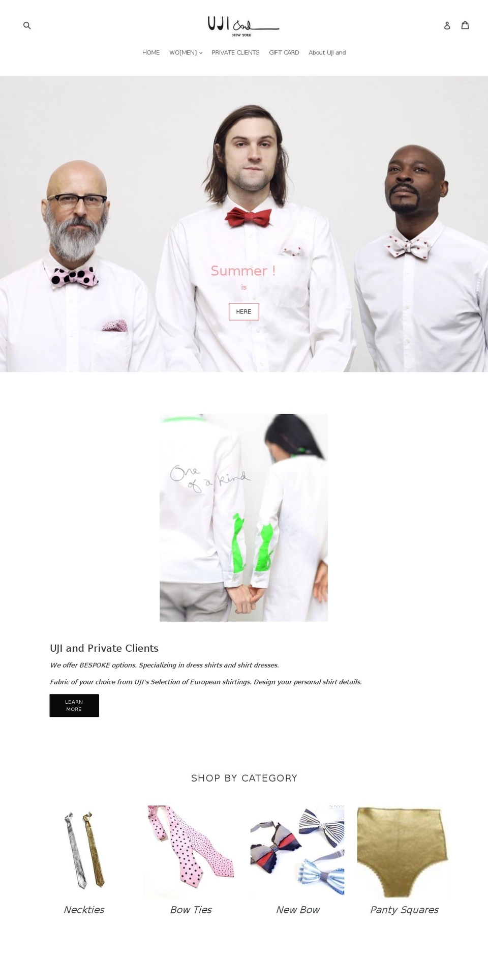 ujiand.com — Shopify storefront screenshot
