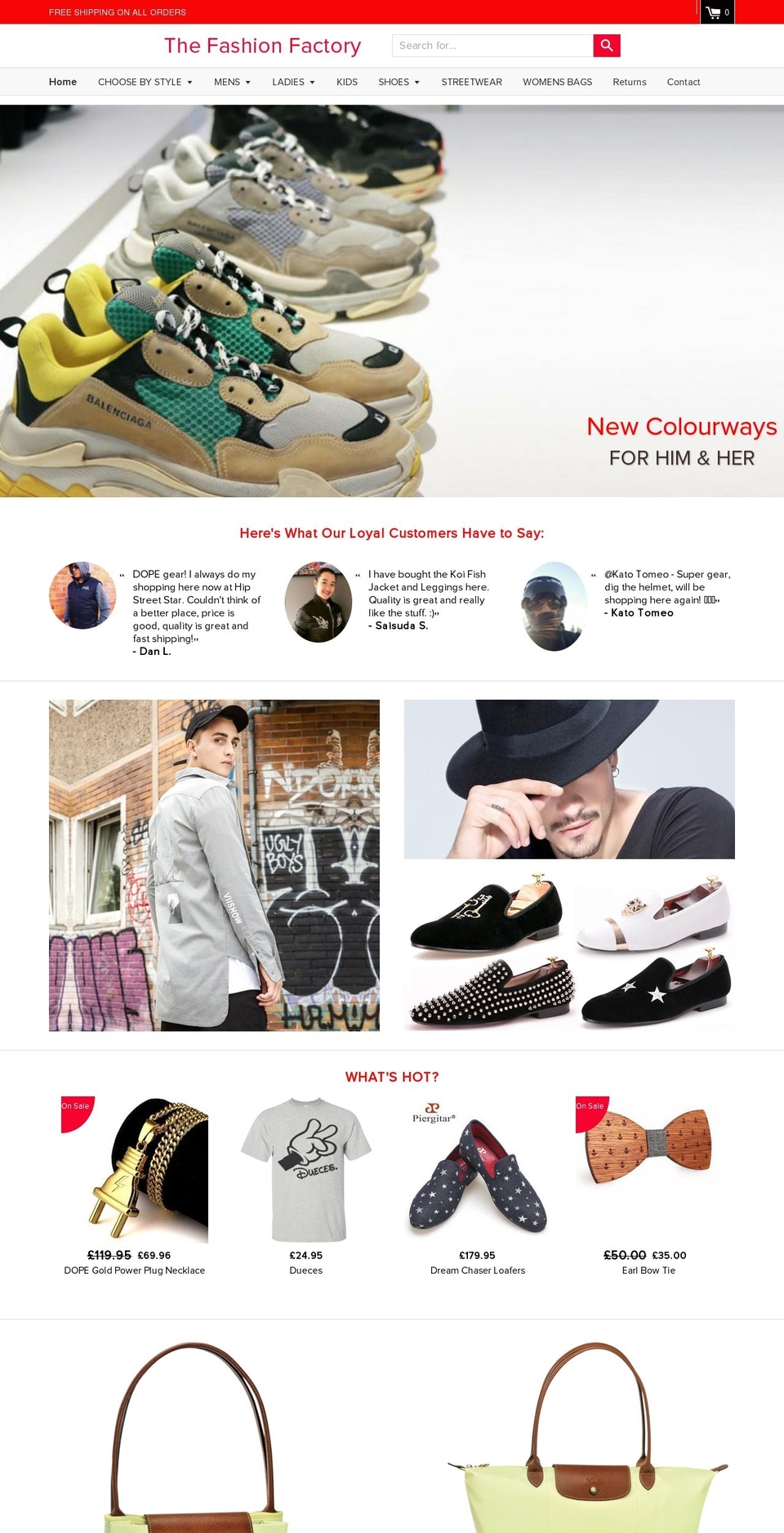 The Fashion Factory Shopify theme site example uk-fashion-factory.com