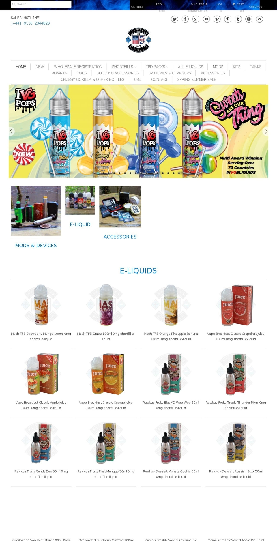 uk-flawless.myshopify.com — Shopify storefront screenshot