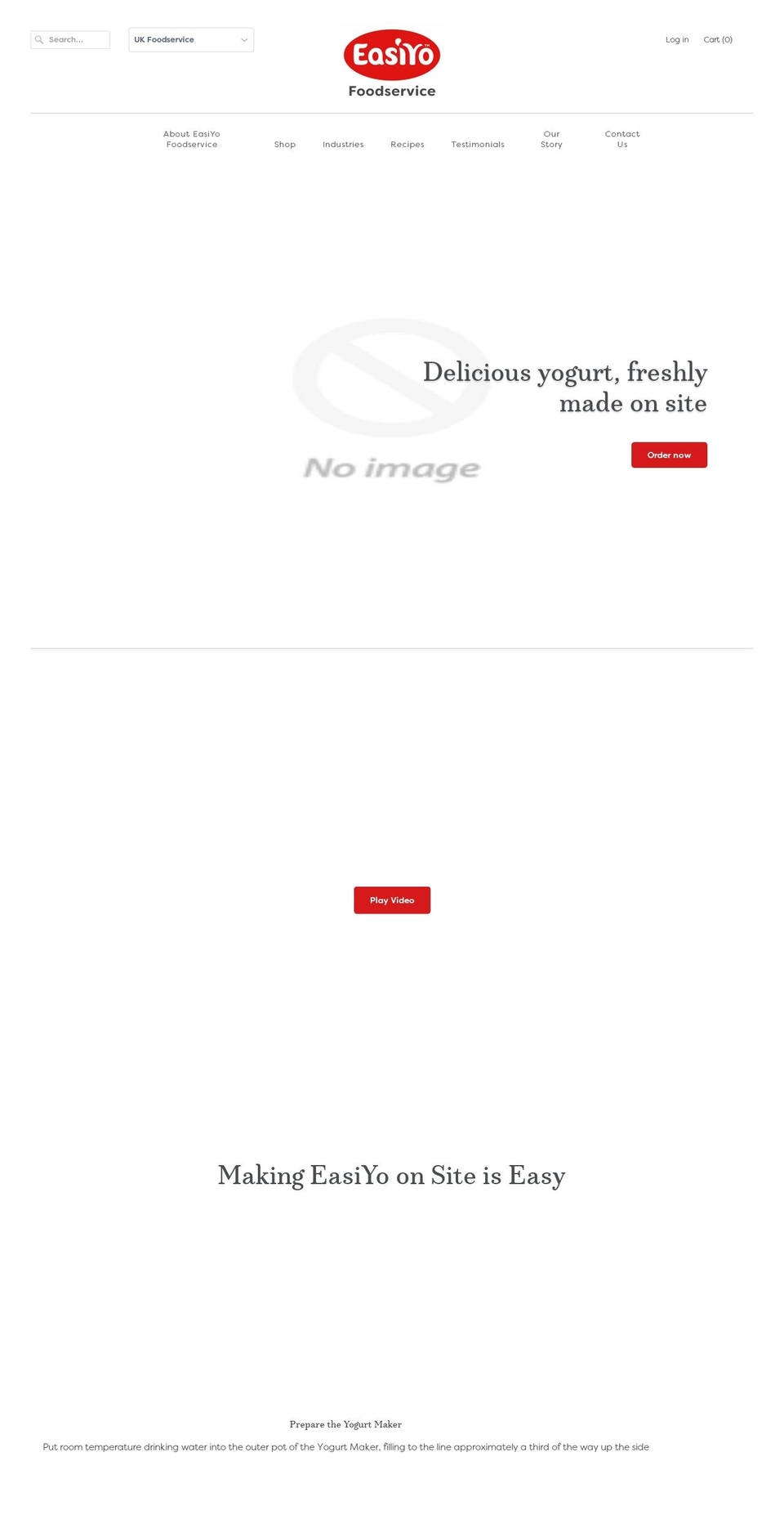 uk.easiyofoodservice.com shopify website screenshot