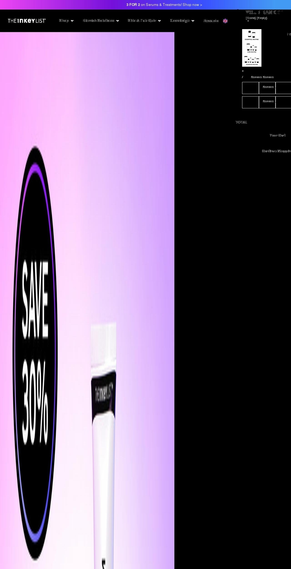 uk.theinkeylist.com shopify website screenshot