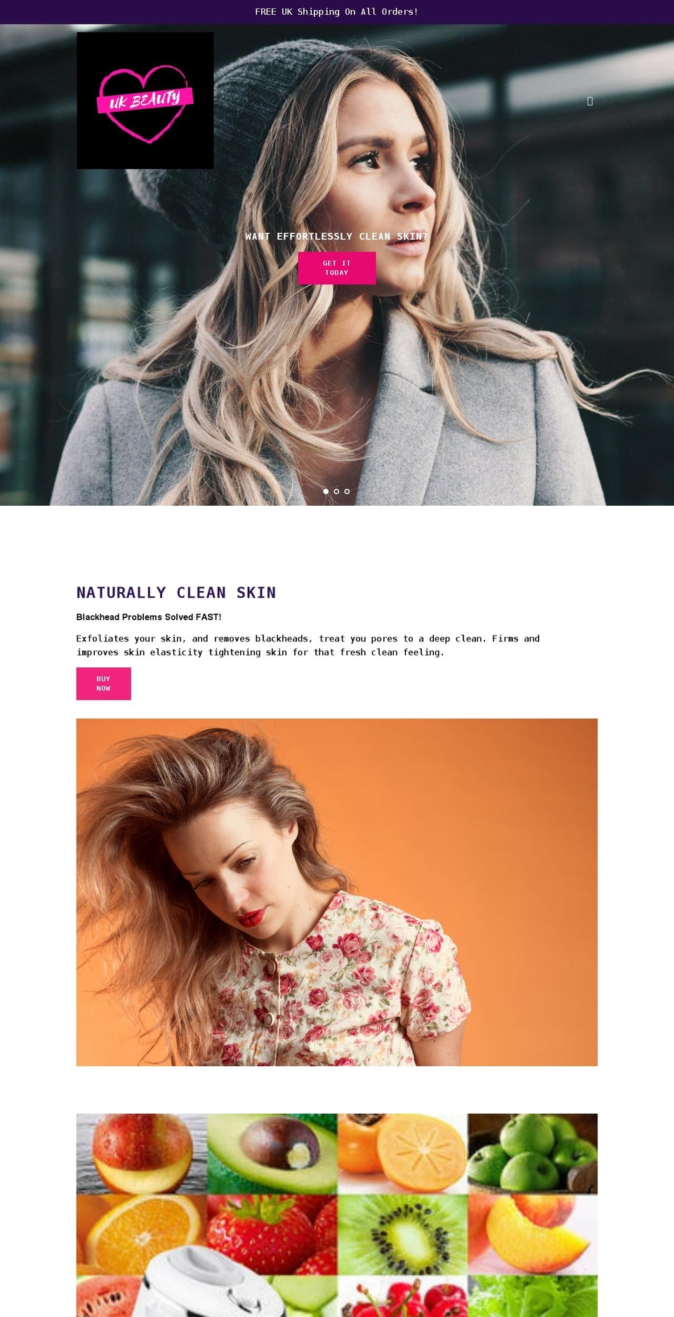 ukbeauty.co.uk shopify website screenshot