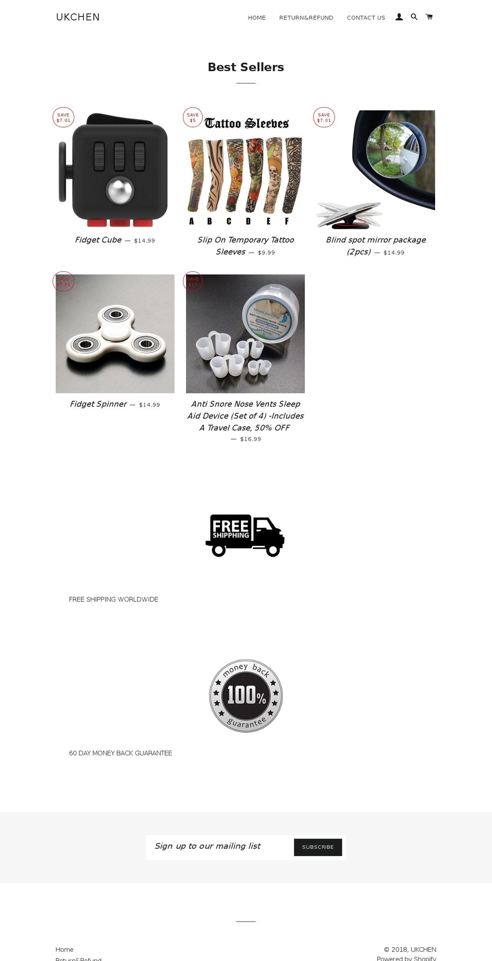 ukchen.com — Shopify storefront screenshot