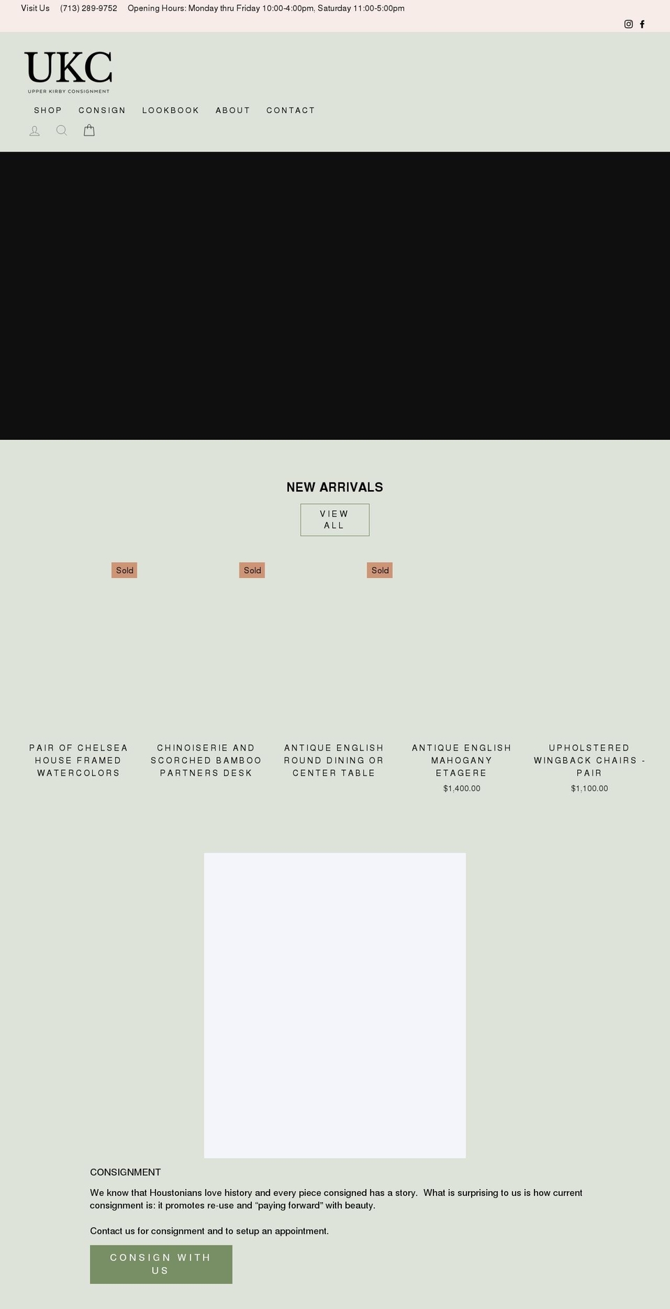 ukconsignment.com shopify website screenshot