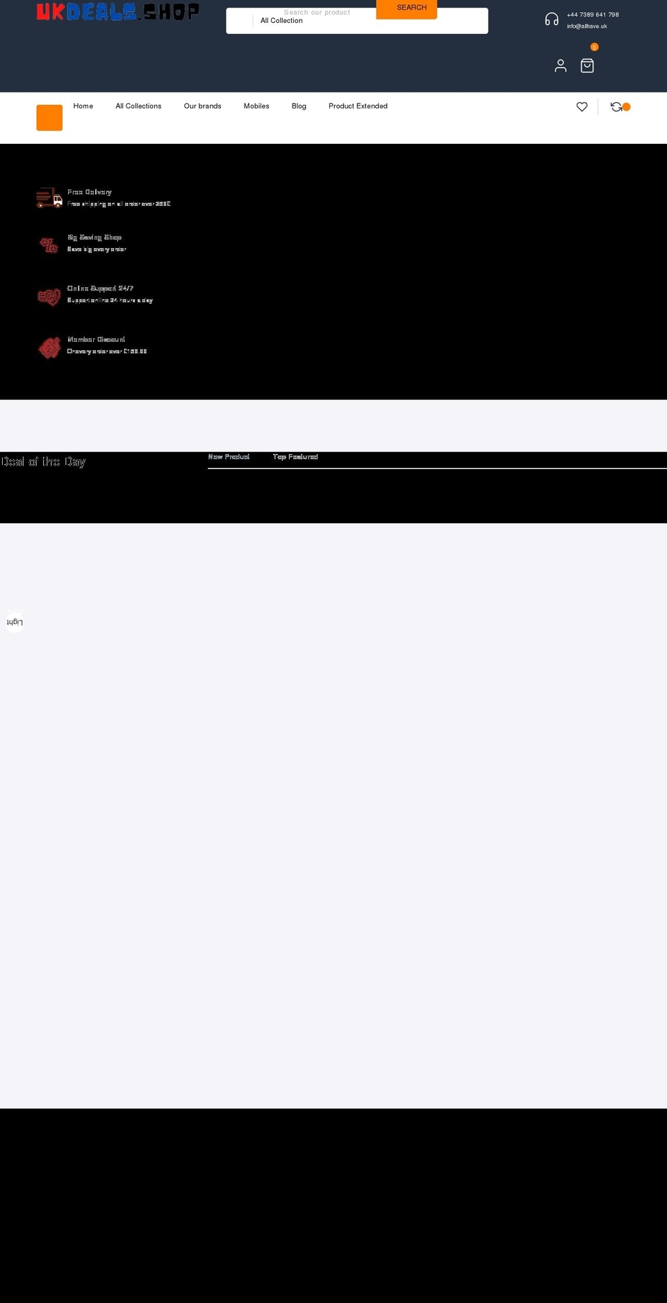 ukdeals.shop shopify website screenshot