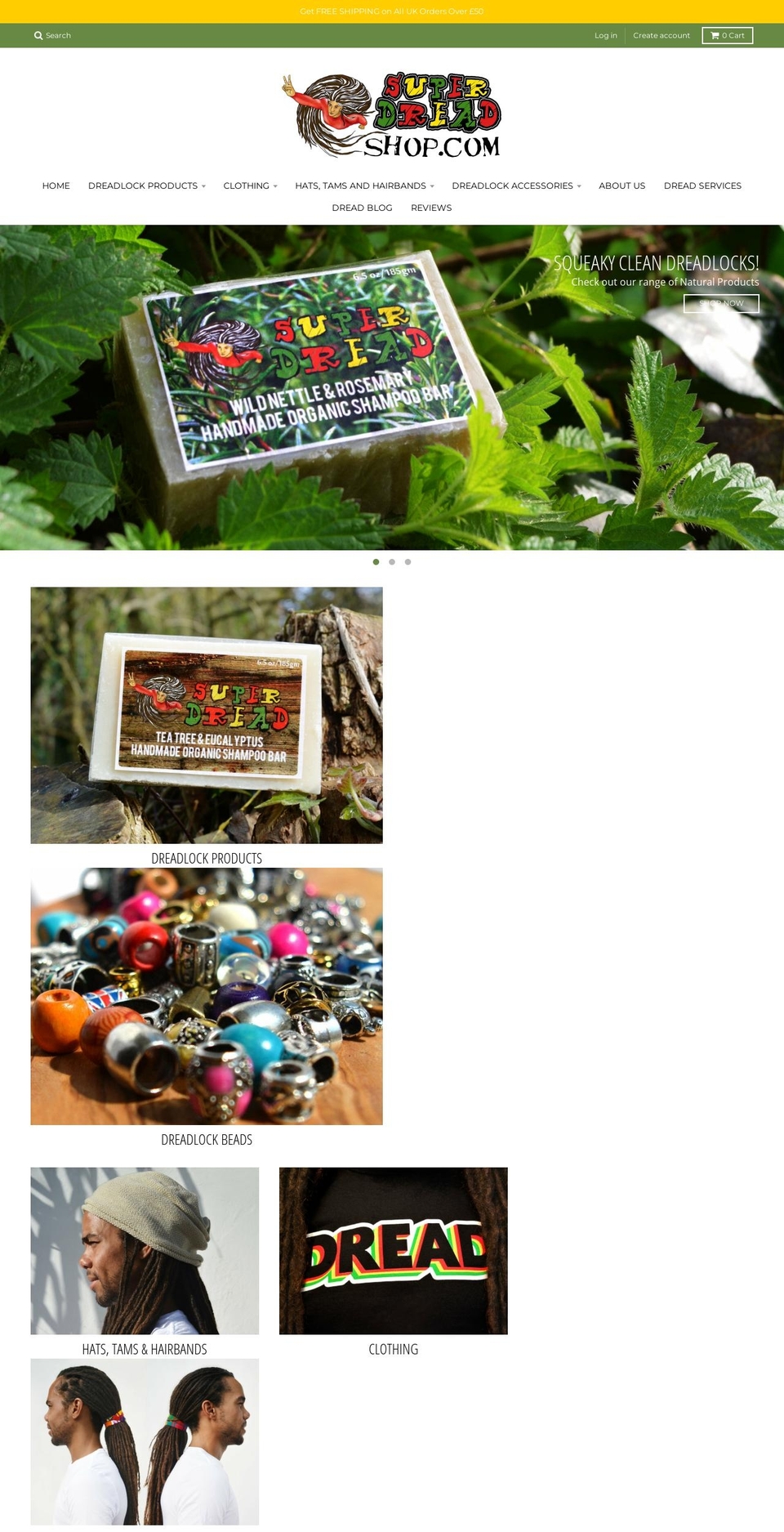 ukdreads.com — Shopify storefront screenshot