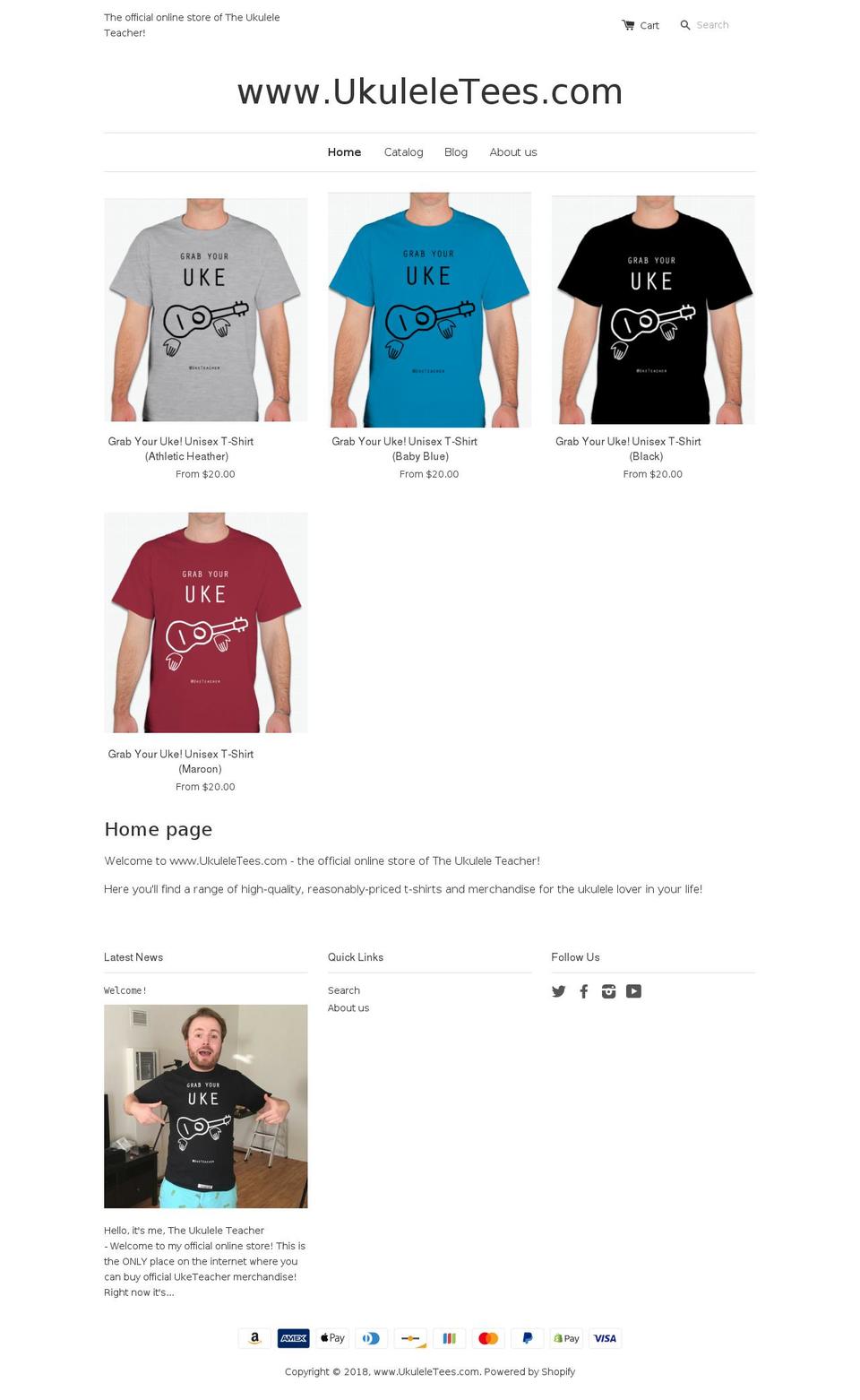 ukemerch.com — Shopify storefront screenshot