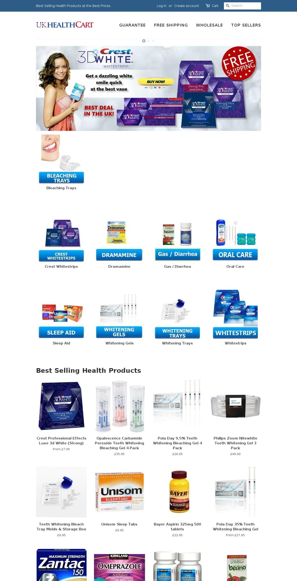 ukhealthcart.co.uk shopify website screenshot