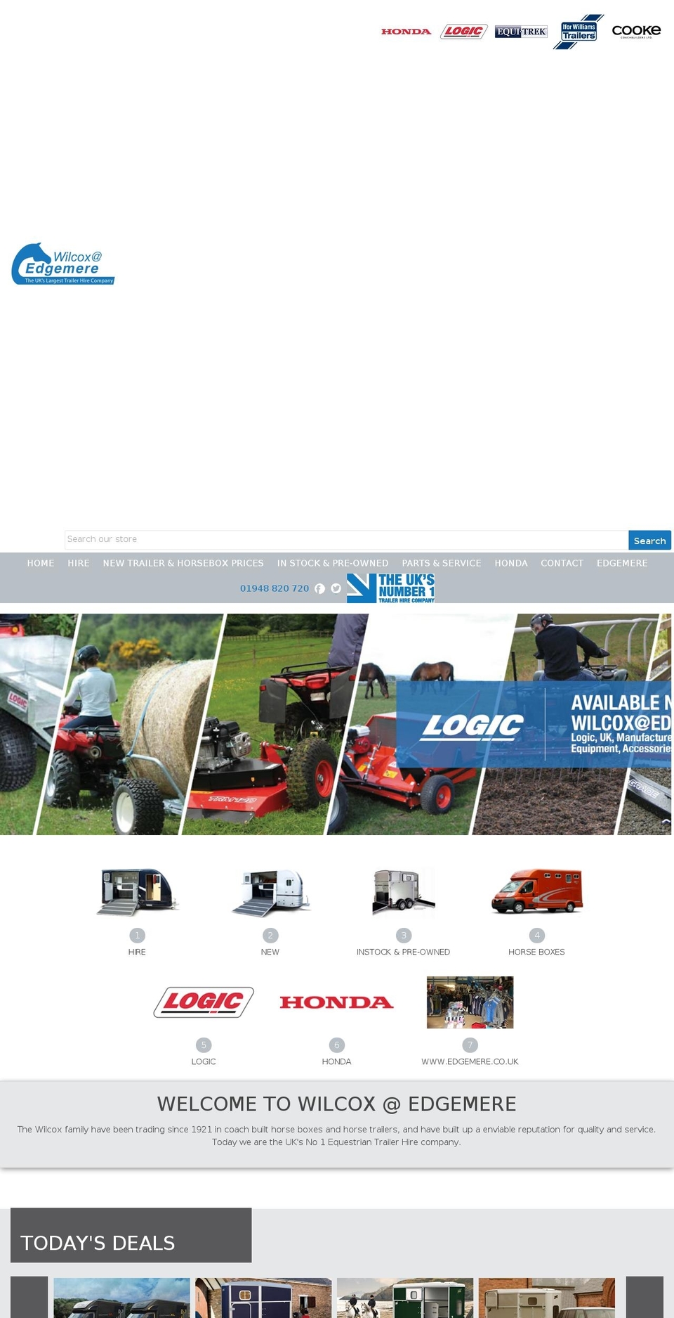 ukhorsetrailers.com shopify website screenshot