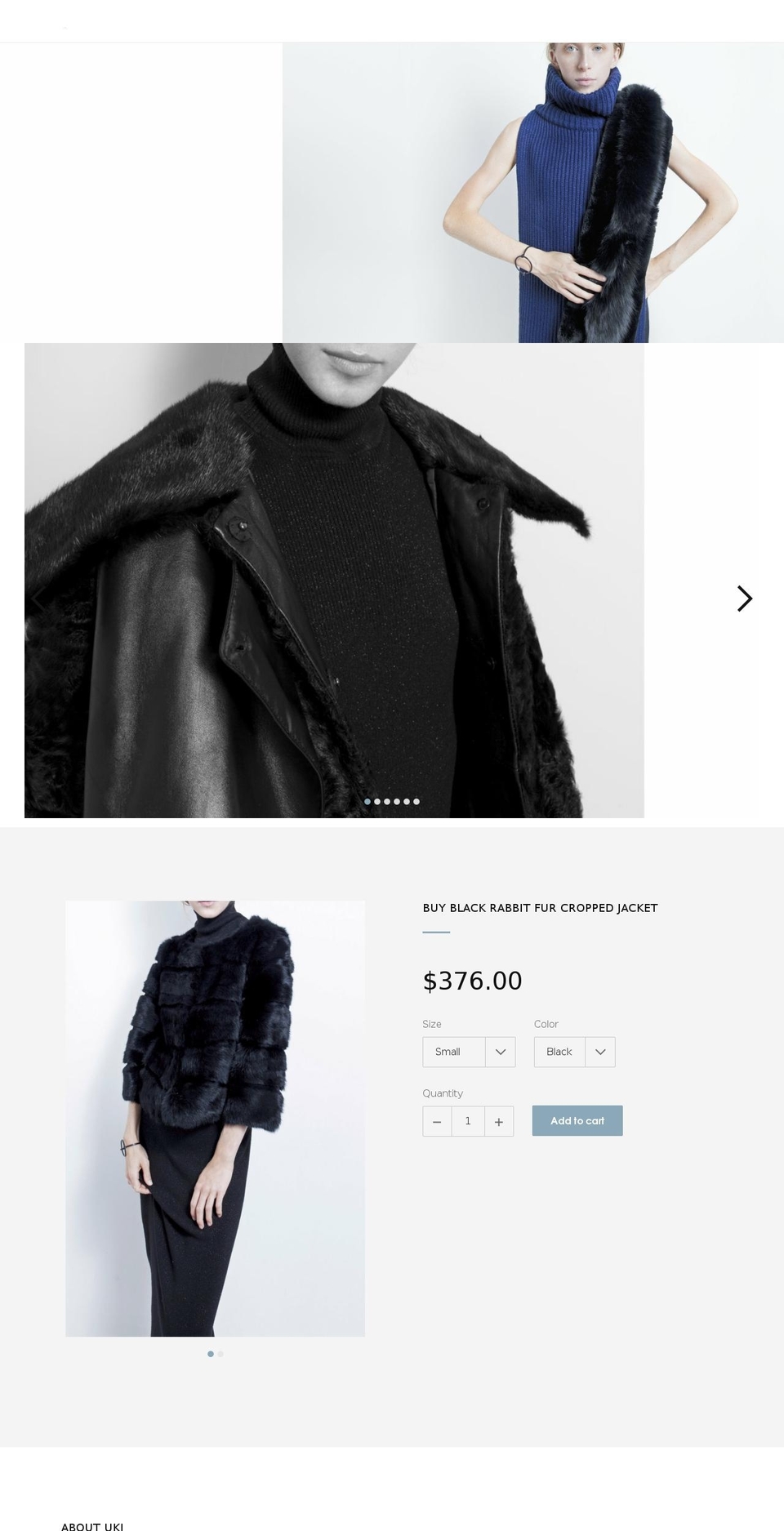 uki-nyc.com shopify website screenshot