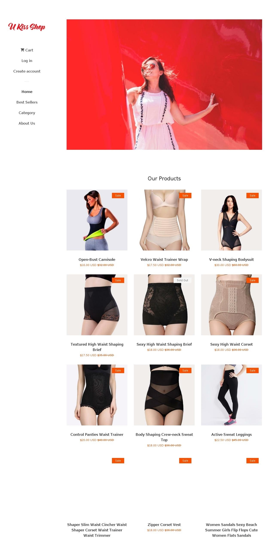 ukisshop.com — Shopify storefront screenshot