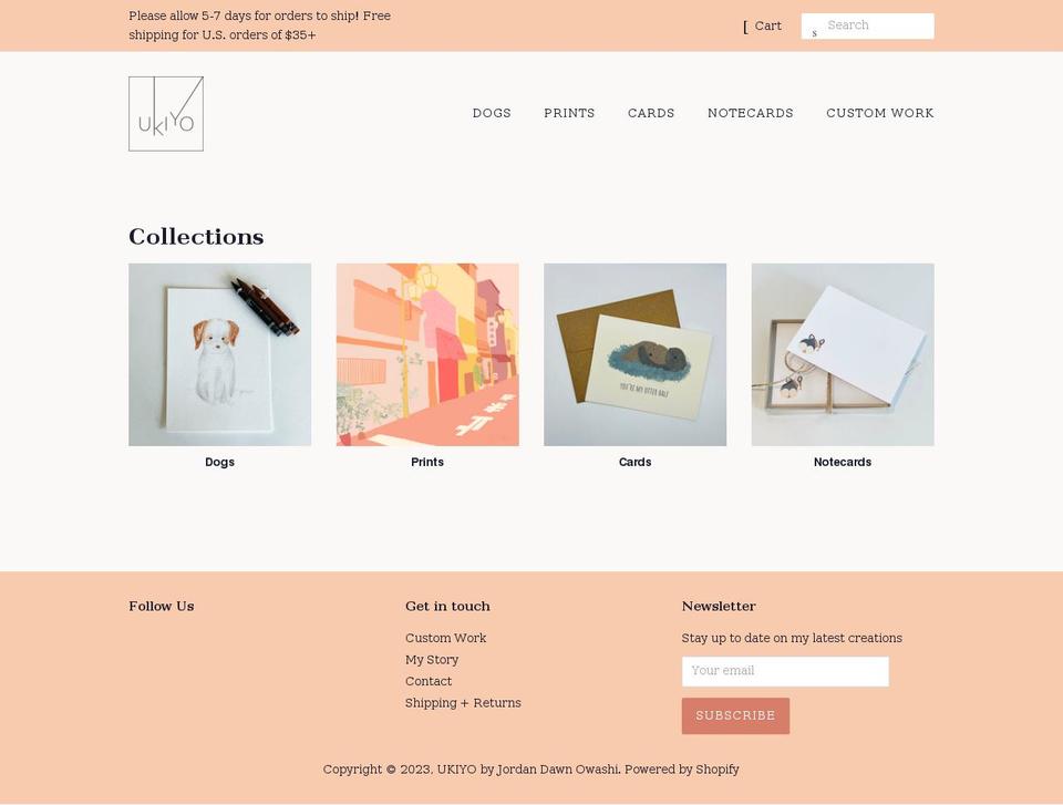 ukiyo.design shopify website screenshot