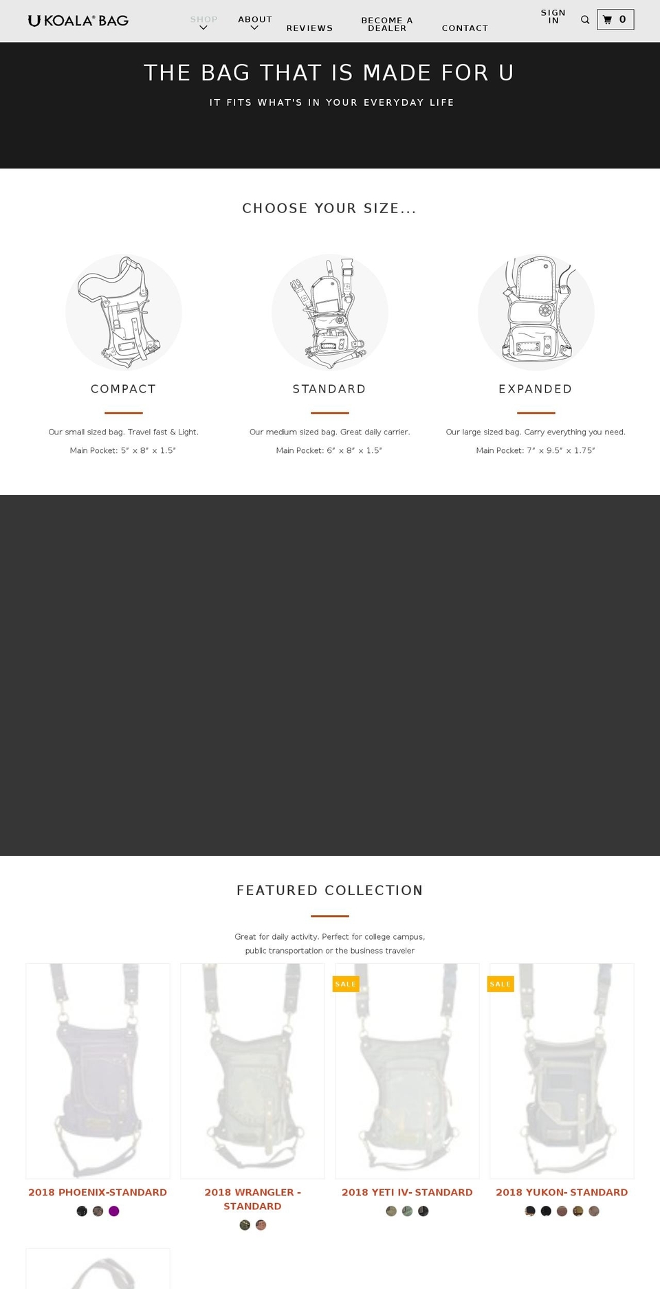 ukoalastore.com — Shopify storefront screenshot
