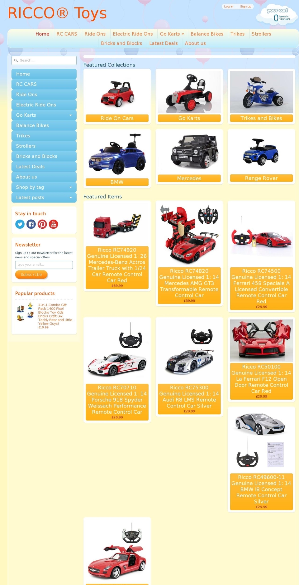 ukoutdoortoys.com shopify website screenshot