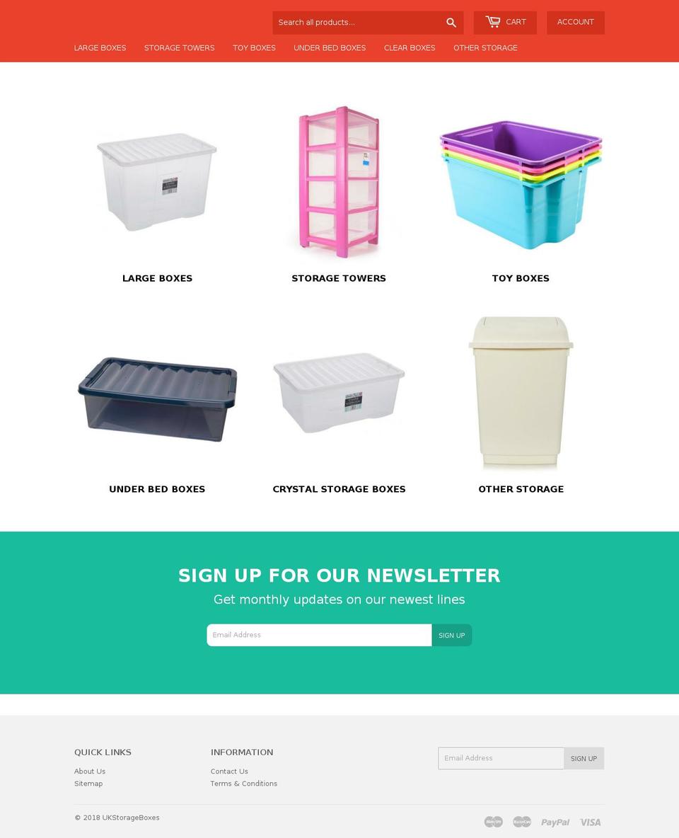 ukstorageboxes.com — Shopify storefront screenshot